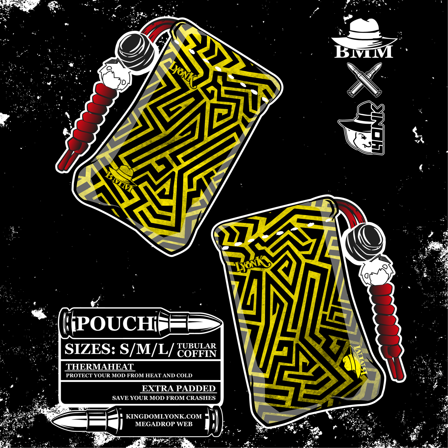 BMM - POUCH - MAZE YELLOW