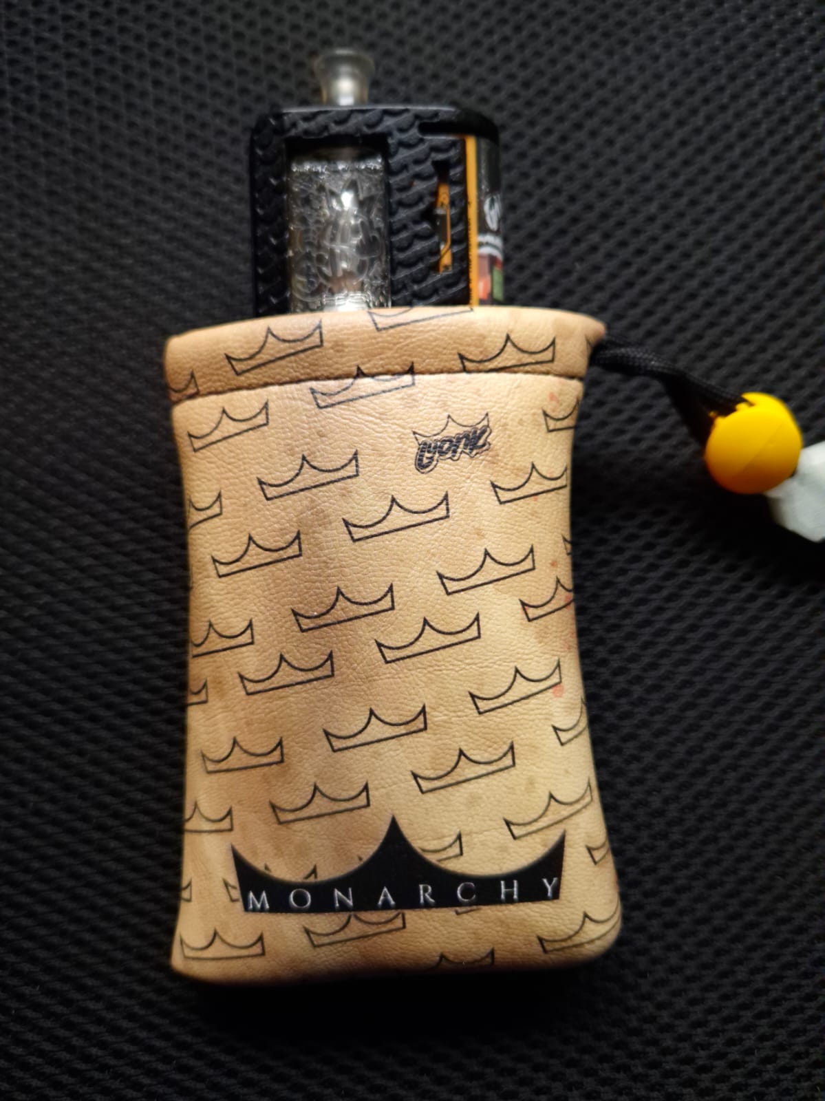 Ready to ship - Monarchy Crowns Beige- FauxLeather