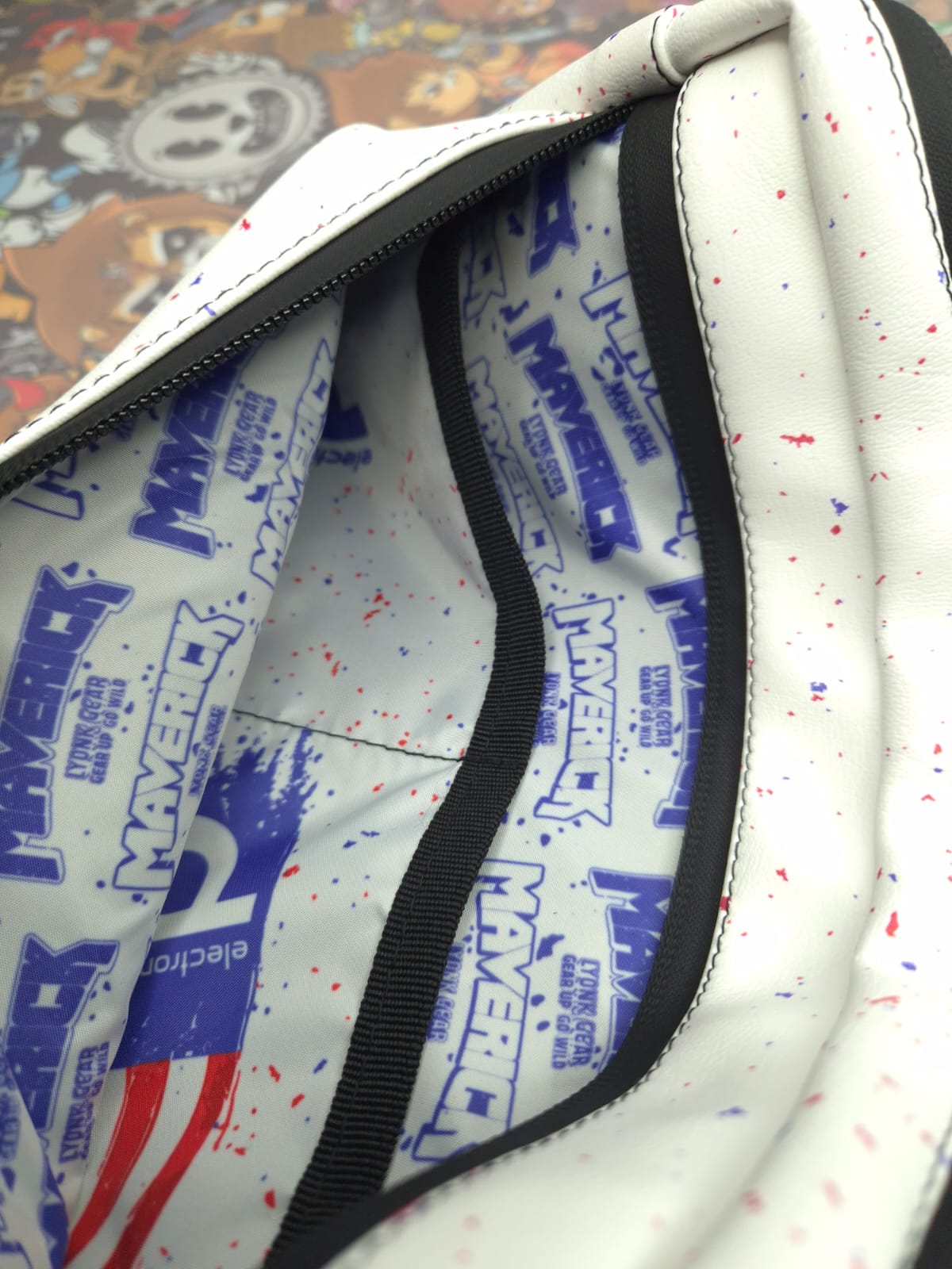 Maverick - Delro White Flag FauxLeather -Ready To Ship