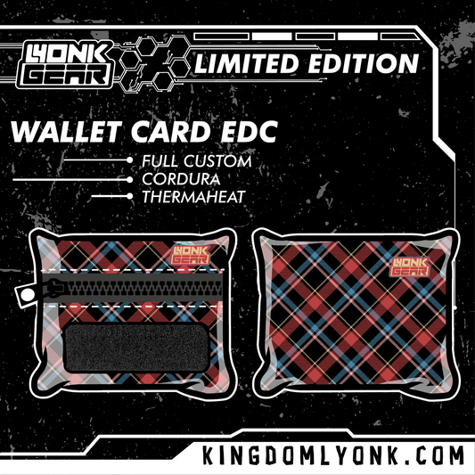 Wallet Card - Rugged Series - Argyle Blue/red