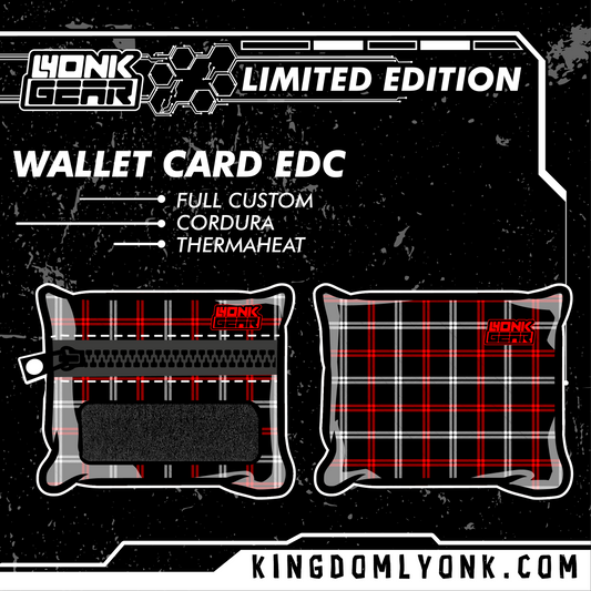 Wallet Card - Rugged Series - Argyle Red/Black