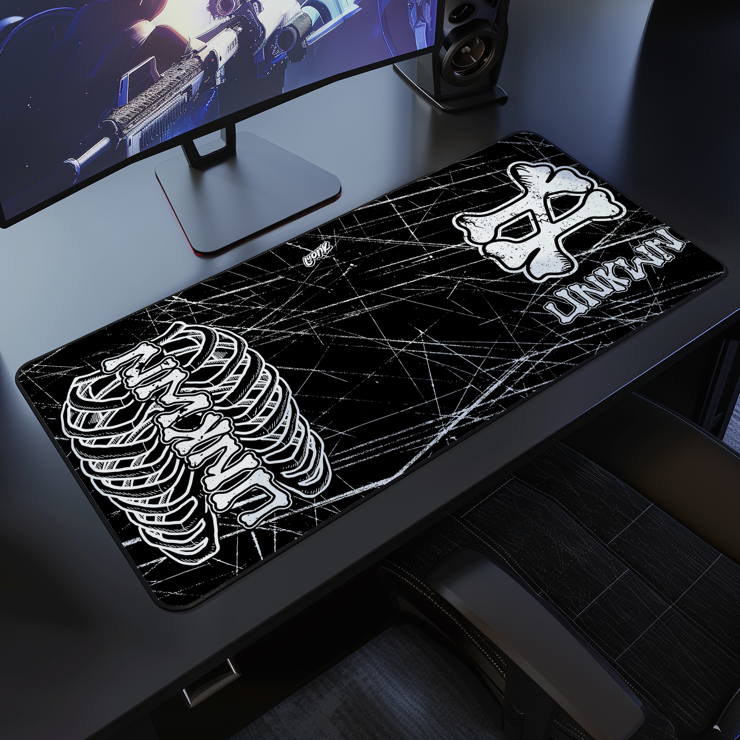 UNKWN - BONES GRUNGE B-W