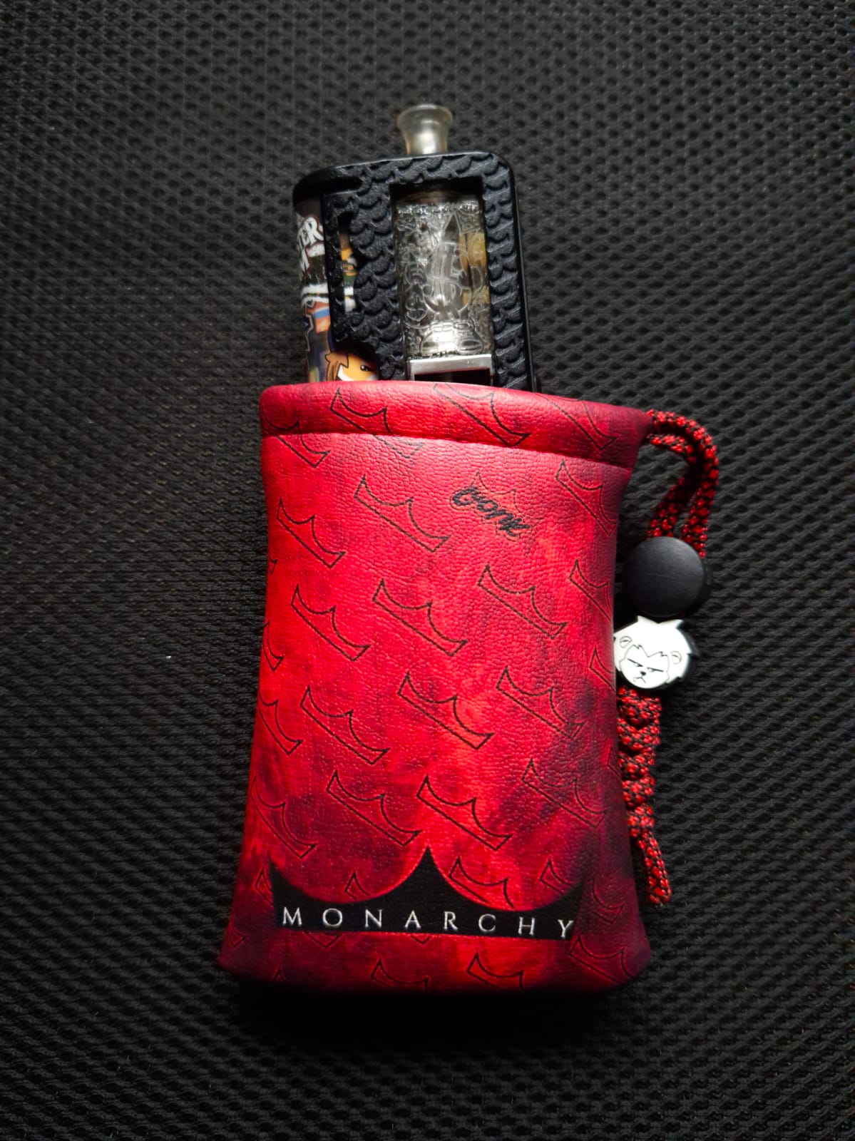 Ready to ship - Monarchy Crowns Red- FauxLeather