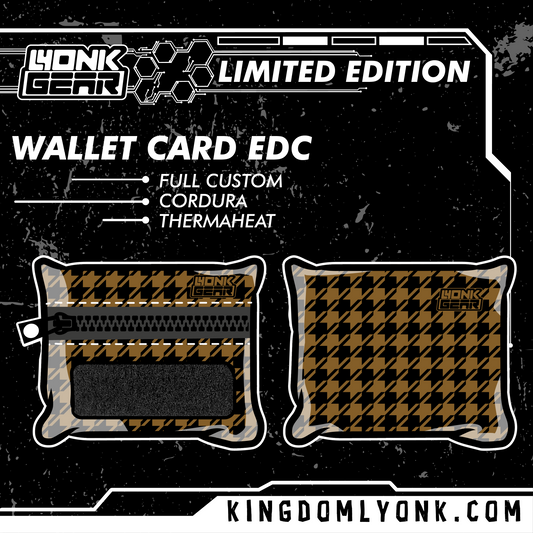 Wallet Card - Houndstooth - Coffee Stardust