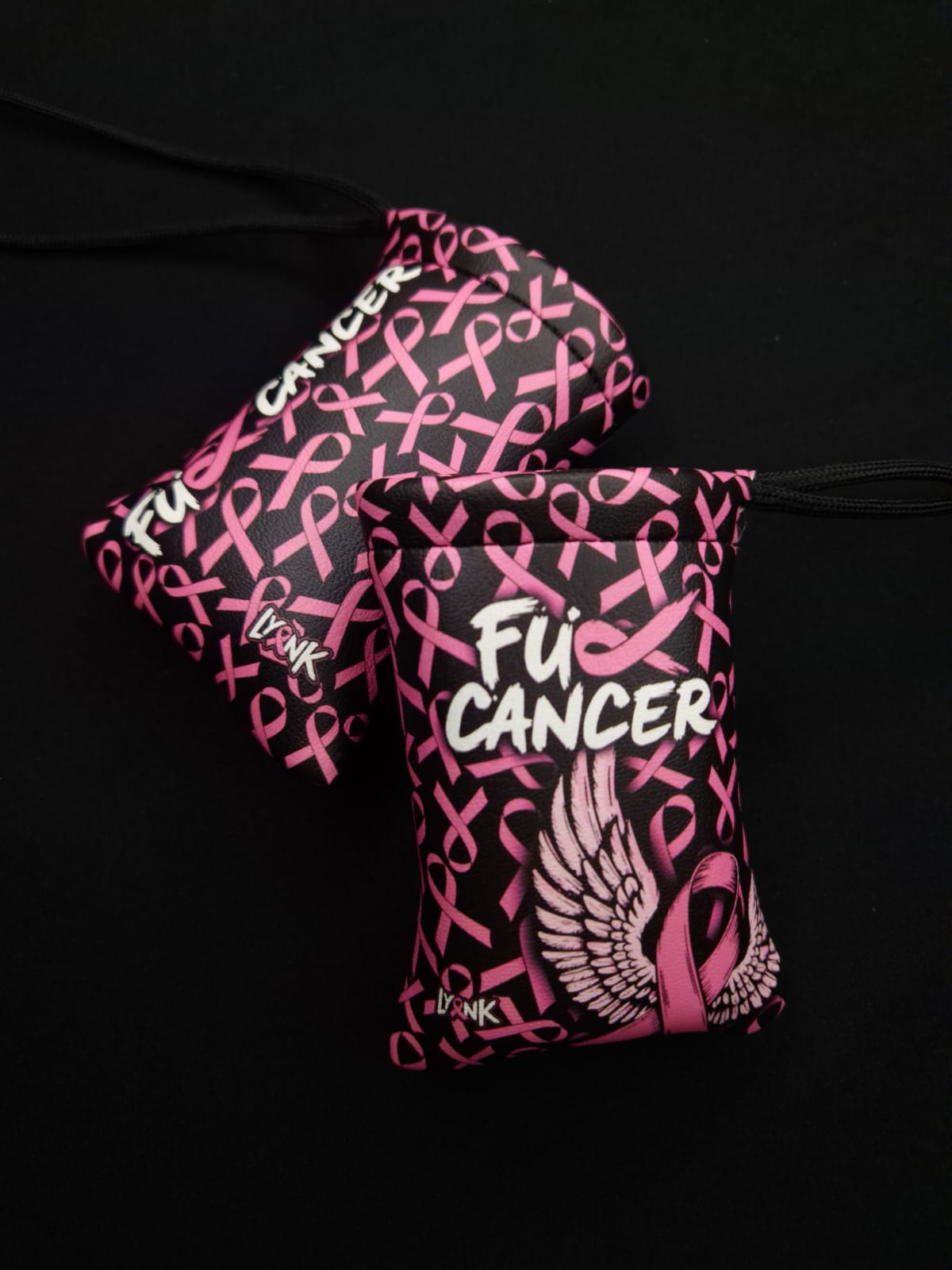 Ready to ship - Fxck Cancer - FauxLeather