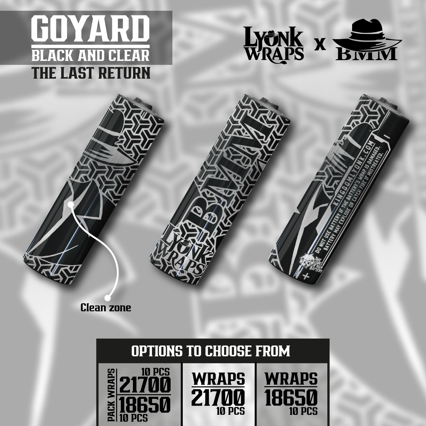 BMM Goyard Black And Clear Return