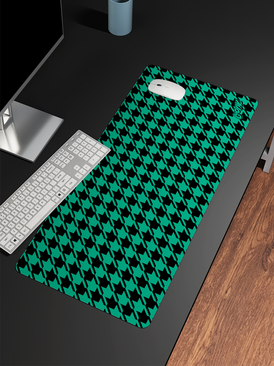 Buildmat - Houndstooth - Green Stardust