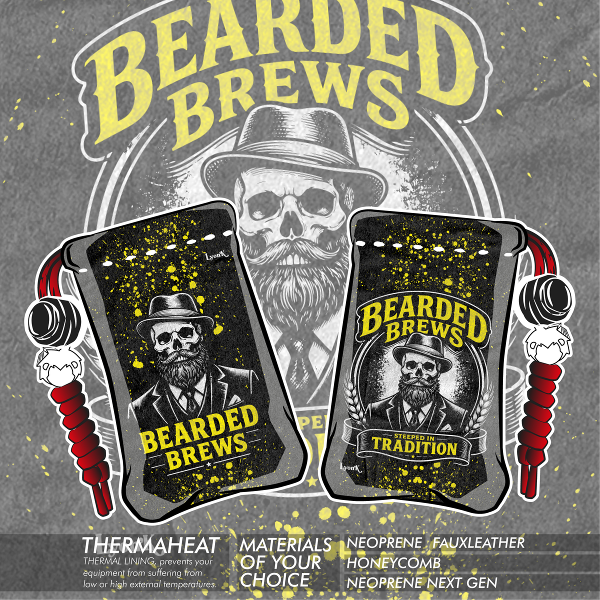 Bearded Brews × Lyon’K — Signature Pouch Collection