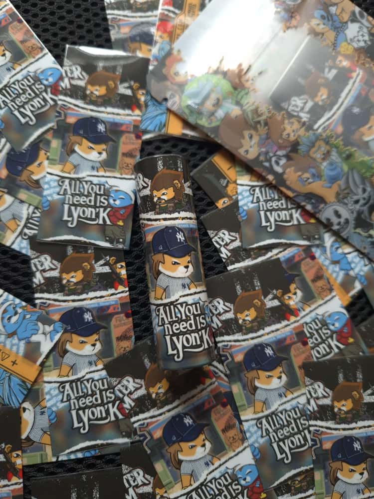 Lyonk Hearts / 10 wraps in the package