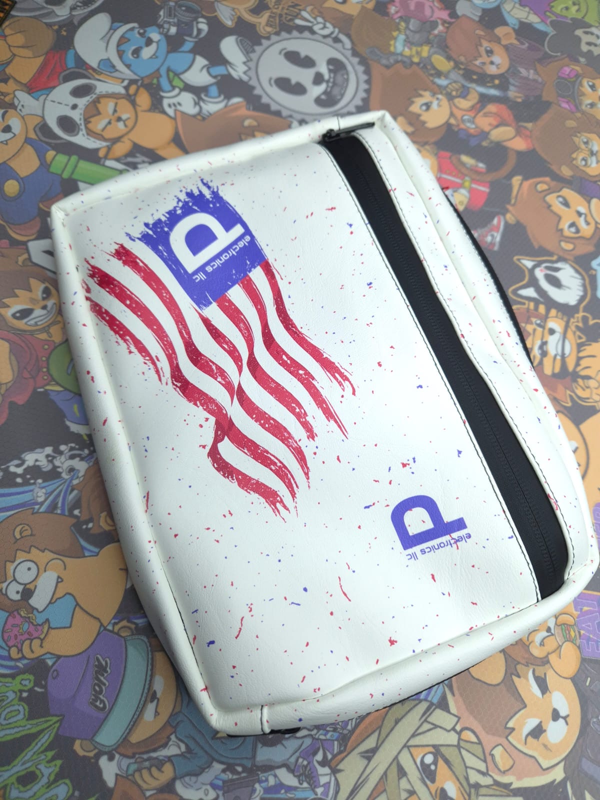 Maverick - Delro White Flag FauxLeather -Ready To Ship