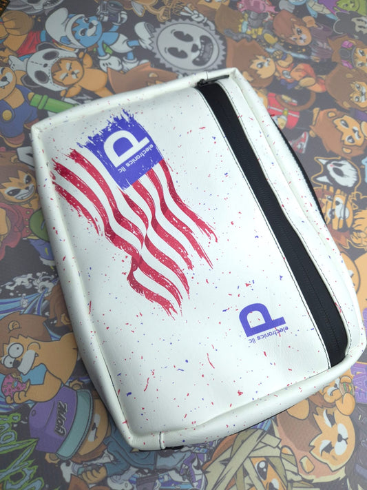 Maverick - Delro White Flag FauxLeather -Ready To Ship