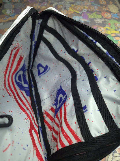 Maverick - Delro White Flag FauxLeather -Ready To Ship