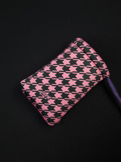 Pouch - Houndstooth - Rose Stardust