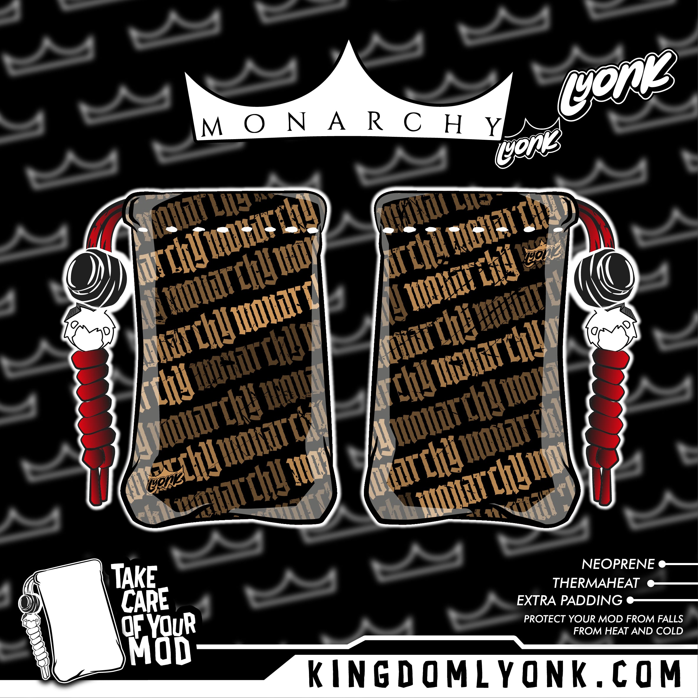 Monarchy Pouch - Gothic Letters – Lyon´K