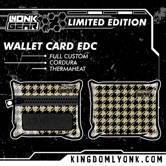 Wallet Card - Houndstooth - Sand Stardust