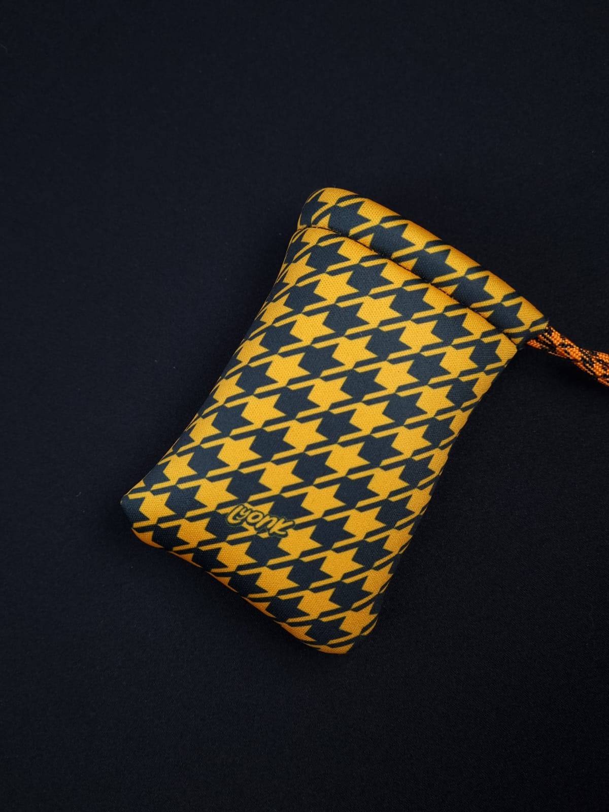 Pouch - Houndstooth - Orange Stardust