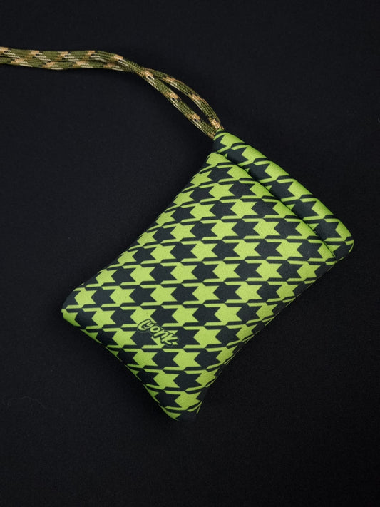 Pouch - Houndstooth - Lime Stardust