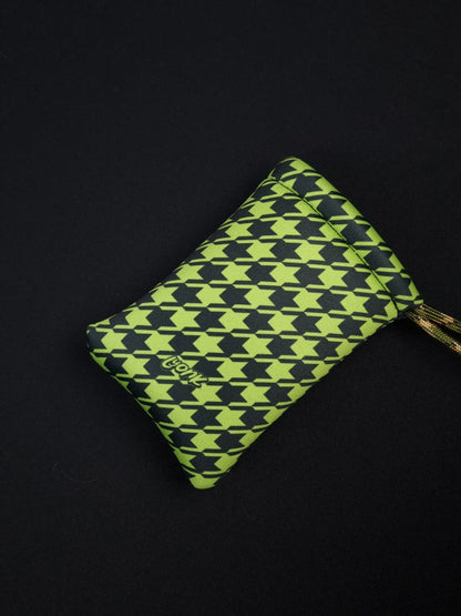 Pouch - Houndstooth - Lime Stardust