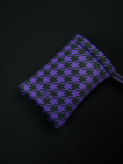 Pouch - Houndstooth - Purple Stardust