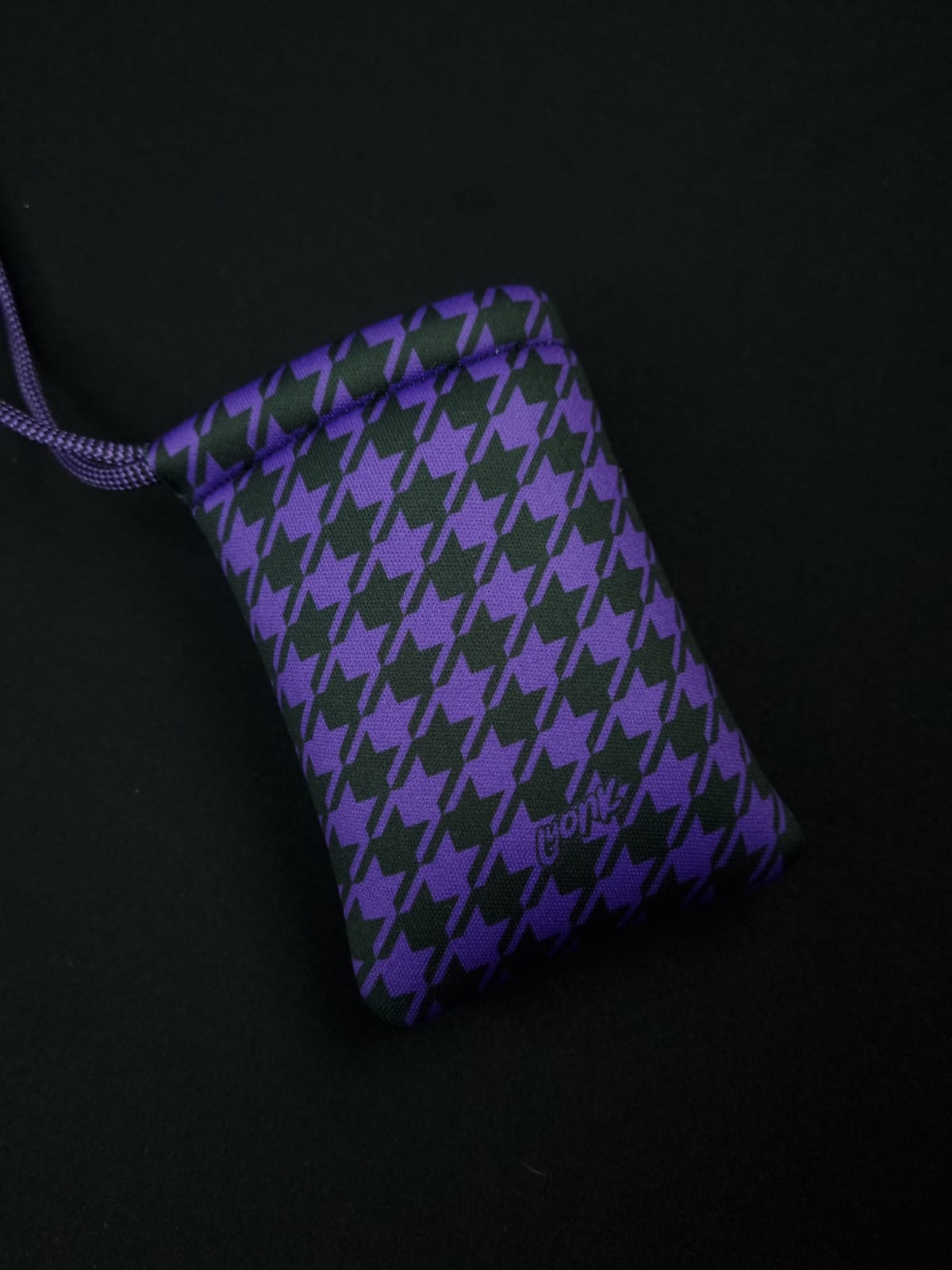 Pouch - Houndstooth - Purple Stardust