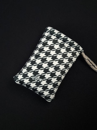 Pouch - Houndstooth - White Stardust