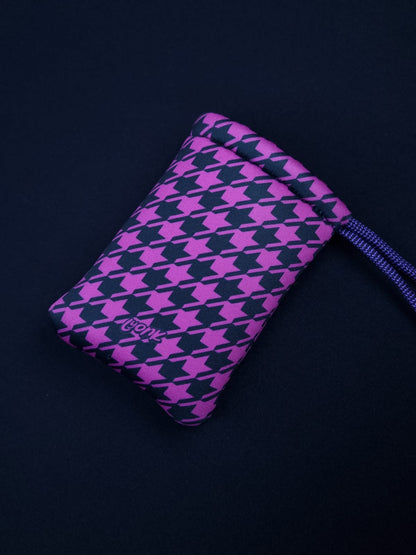 Pouch - Houndstooth - Pink Stardust