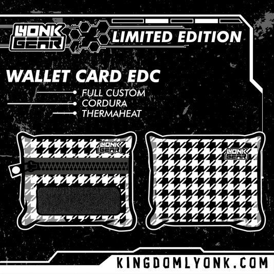 Wallet Card - Houndstooth - White Stardust