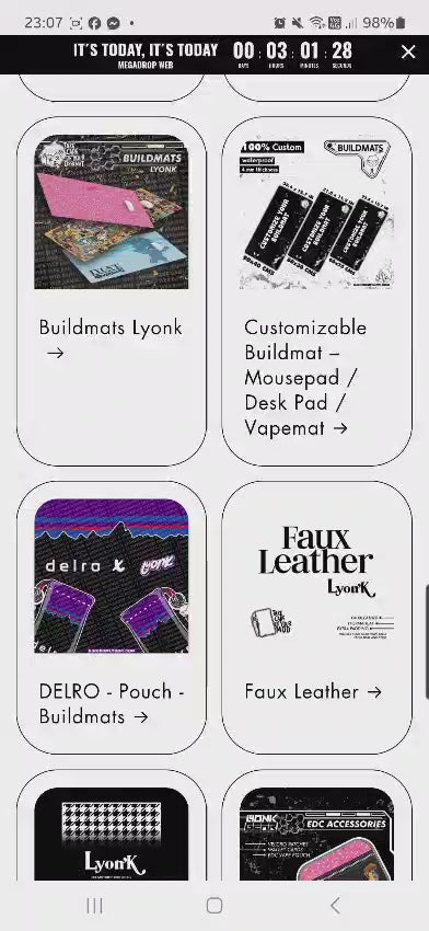 LYONK BUILDMAT - Pouch design adapted to Buildmat